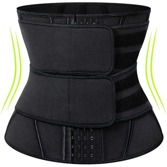 COMFREE Neoprene Sauna Waist Trainer Corset Sweat Belt for Women Men Weight Loss Body Shaper Compression Trimmer Workout Fitness Fat Burn Back Support