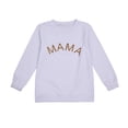 thumbnail image 2 of Round Neck Family Suits, Solid Color Sports Top, Long Sleeves Letter Printing Outfit, 2 of 6