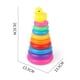 thumbnail image 2 of Pirámide de rompecabezas de anillo de pato de círculo de apilamiento de torre de arco iris JShteea, 2 of 9