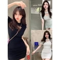thumbnail image 2 of Women Summer Casual Dress Sexy Bodycon Basic Short Mini Dresses, 2 of 5