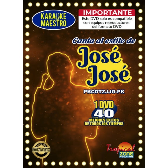 Karaoke Jose Jose DVD 40 Best Songs Ever
