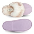 thumbnail image 6 of Jessica Simpson Comfy Faux Fur Womens House Slipper Scuff Memory Foam Slip On Anti-Skid Sole, 6 of 9