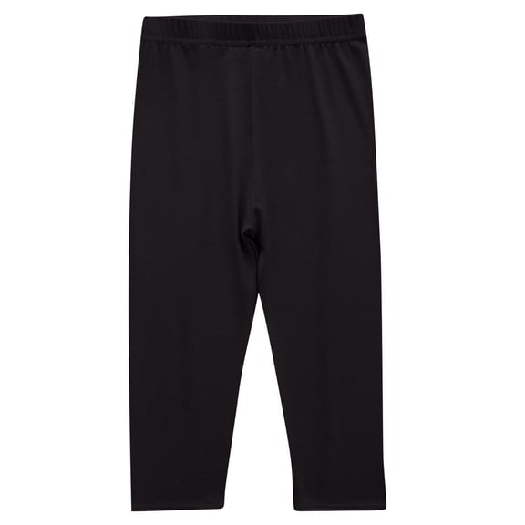 Girls Leggings Full Length Kids School Cotton Pant Trouser Dance Yoga Running Tennis Gym Pants Kids Trousers Black 9-10 Years