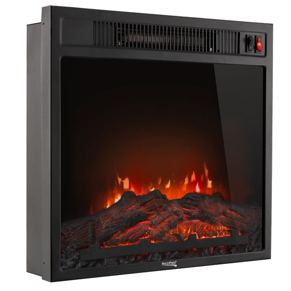 Chimenea Eléctrica RecPro RV Empotrada de 18" 110-120V con Interruptor
