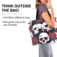 thumbnail image 2 of Kdxio Gothic Skulls And Roses Casual Tote Bags Women Big Capacity Shoulder Bag for Women Travel Shoulder Bags Handbags, 2 of 6
