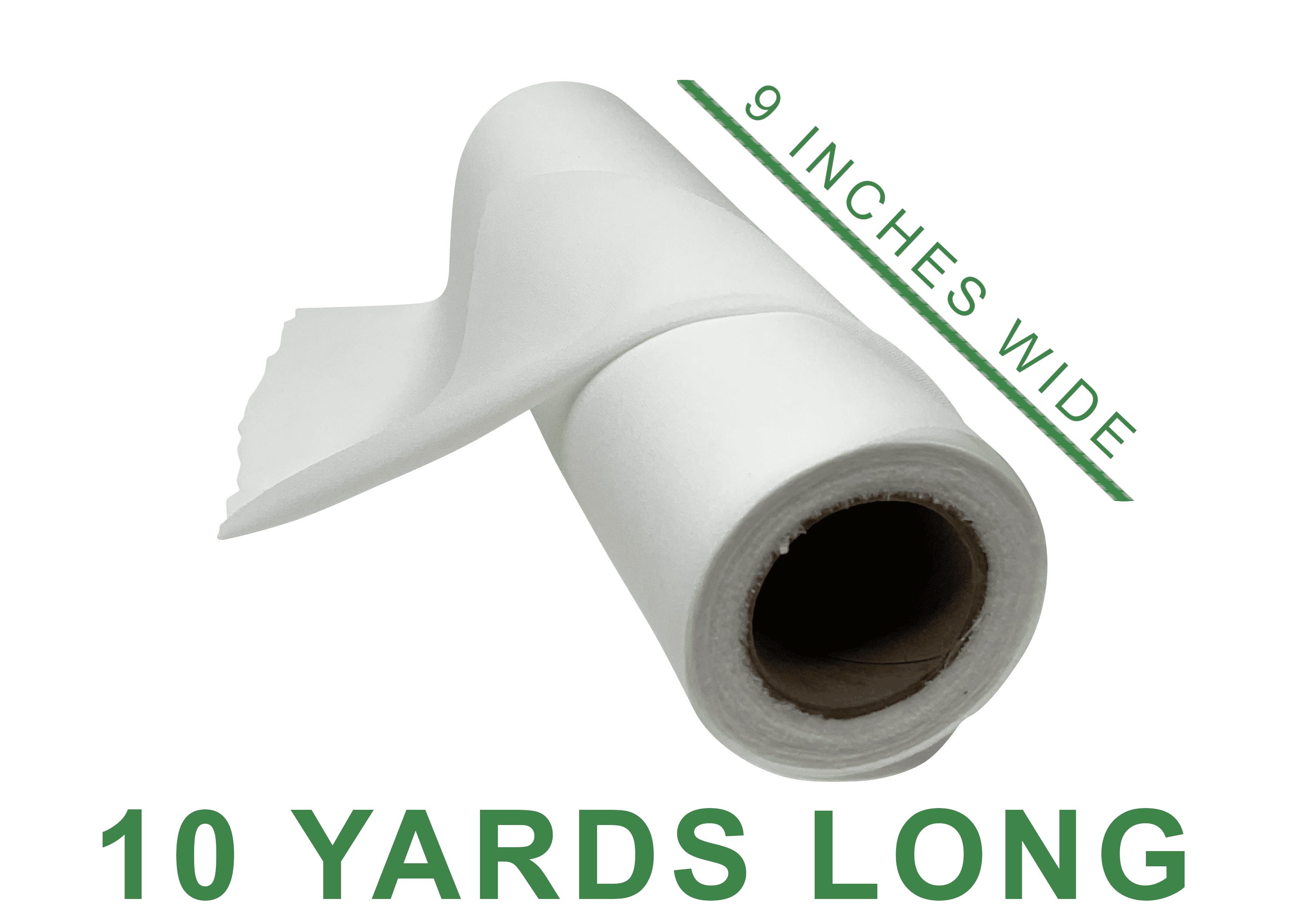 H.B.I. Products Soft & Cozy Stitch Cover 9" x 10 Yd Roll Woven Iron On Cover Up Stabilizer for Machine Embroidery Lightweight Stabilizer