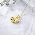 thumbnail image 5 of CACA LADY Paint Palette Necklace 925 Sterling Silver Colorful Painters Jewelry Gold Art Palette Necklace Artists Brush Pendant Painter Charm Necklaces Future Teacher Artist for Women Art Teacher, 5 of 6