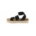 thumbnail image 5 of BTW Larkin Elastic Flatform Sandal Black, 5 of 7