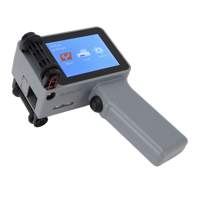 Máquina De Codificación Compacta, Impresora De Inyección De Tinta Portátil De Color Plateado, CPU Inteligente De 4 Núcleos, Diseño Ergonómico Para Madera