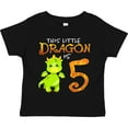 thumbnail image 3 of Inktastic Dragon 5th Birthday Turning Five Boys or Girls Toddler T-Shirt, 3 of 5