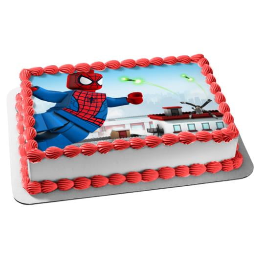 Spiderman Edible Icing Image Cake Decoration Topper -1/4 Sheet - Walmart.com