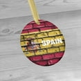 thumbnail image 3 of Country Flag Spain Flag Spanish Hometown, Travel Keepsake Souvenir Ceramic Christmas Ornament Xmas Holiday Tree Gift Feliz Navidad, 3 of 3