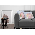 thumbnail image 3 of Ambesonne Rainbow Throw Pillow Cover 2 Pack, Cat Heart Kitten Art, 24", Rose Pale Pink, 3 of 7