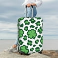 thumbnail image 3 of Lsque Leopard print St. Patrick's Day Printed Luggage Cover, Travel Luggage Protector,Scratch and Dirt Resistant, Fits 18-32 Inch Luggage - Medium, 3 of 9