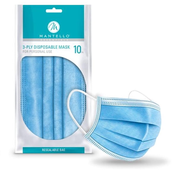 Mantello Masque Facial Jetable 80 Pcs (8 x Lot de 10)