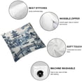 thumbnail image 4 of Acheng Chinoiserie Pillow Cover Blue Landscape Throw Pillow Covers Pillow Covers for Sofa Car Living Room Bedroom Outdoor Home Decor Pillow Cases,2 pcs White, 4 of 6