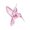Pink, variant on Translucent Hummingbird Tree Ornament with Faceted Detail, Holiday Decor for Seasonal Home Display and Tree Use