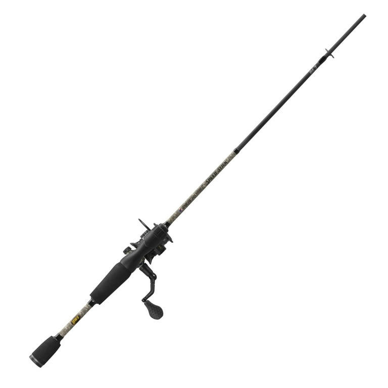 Lew's American Hero Camo 200 6.2:1 6'-2pc Med Spinning Rod and