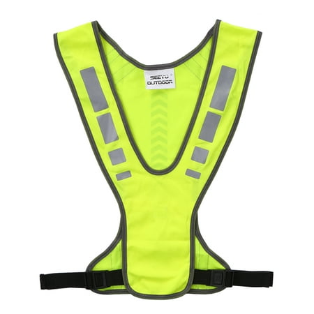 High Visibility Safety Vest Outdoor Sports Running Cycling Reflective Vest with