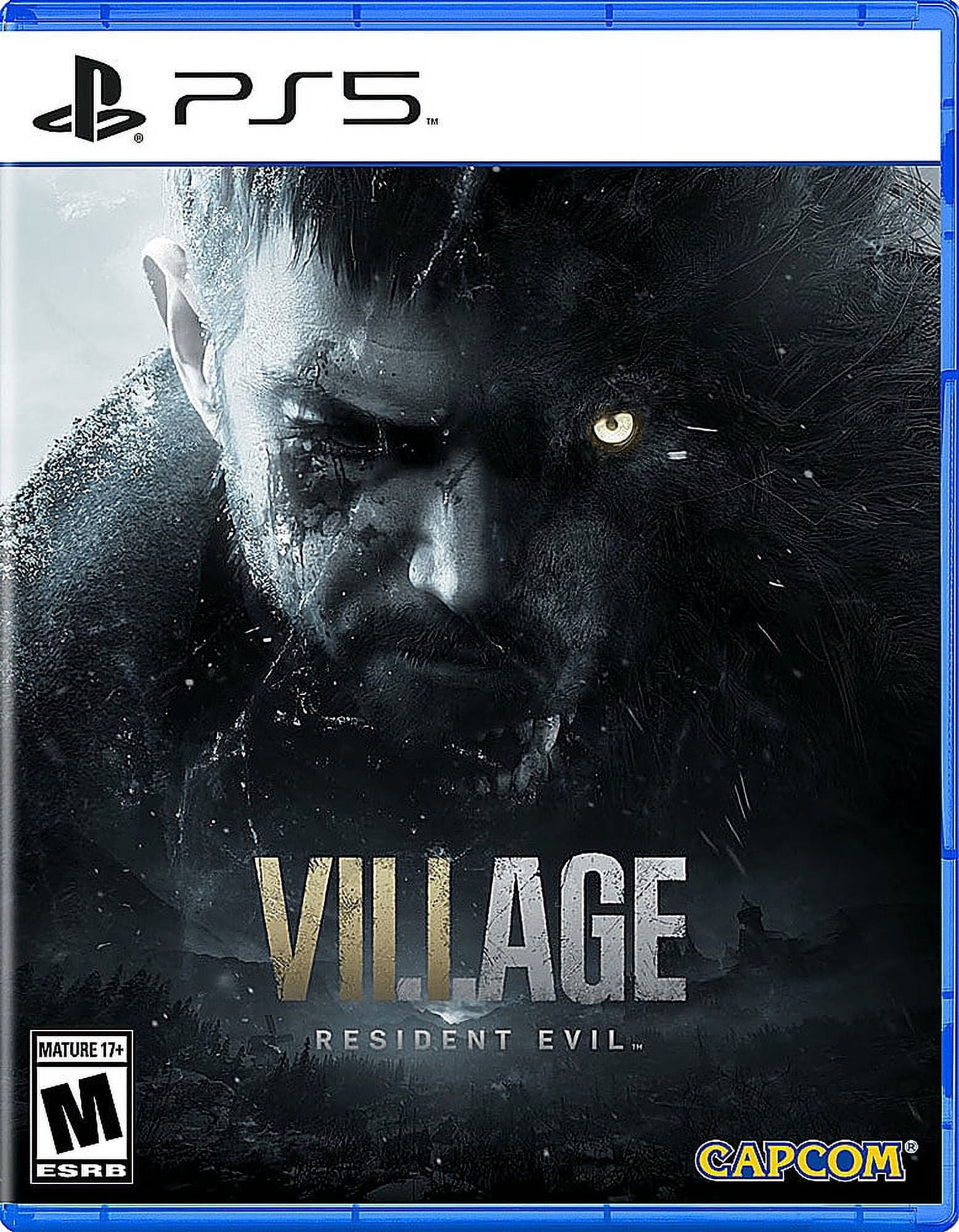 PlayStation 5 Slim Disc Edition Bundle with Resident Evil Village and Controller Case - PS5, White