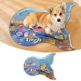 thumbnail image 1 of Thickened Pet Water Play Mat Interactive Floating Fish Design Summer Pad for Indoor Dogs and Cats with Inflation Tools, 1 of 5
