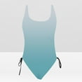 thumbnail image 4 of successthop Ladies Swimsuits One Piece Blue Bathing Suits Thong Solid Swimwear Beachwear XL, 4 of 4