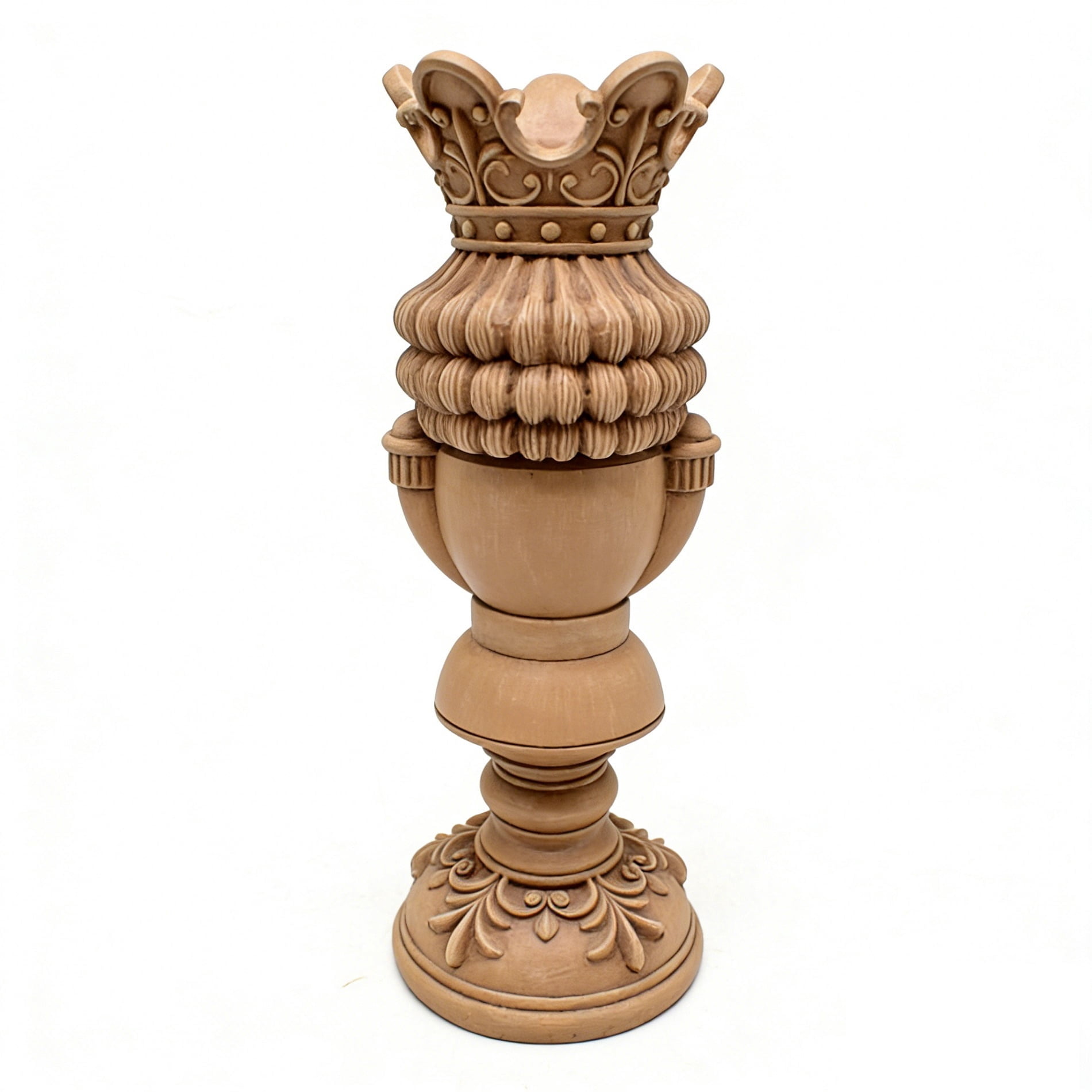 Brown Polyresin Nutcracker Christmas Pillar Candle Holder, 12", by Holiday Time
