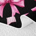 thumbnail image 5 of Erosebridal Kawaii Ribbon Bowknot Kids Twin Quilt Set,Girls Pink Bow-Tie Twin Coverlet Set,2pcs, 5 of 7