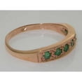 thumbnail image 5 of LBG 18k Rose Gold Natural Emerald Womens Eternity Ring - 8 - Sizes 4 to 12 Available, 5 of 6