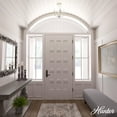 thumbnail image 3 of Hunter - Southcrest 4-light Distressed White, Medium Size Flush Mount Light, Dimmable, Traditional Style, Candle Shaped, for Bedrooms, Dining, Living Rooms - 19643, 3 of 6