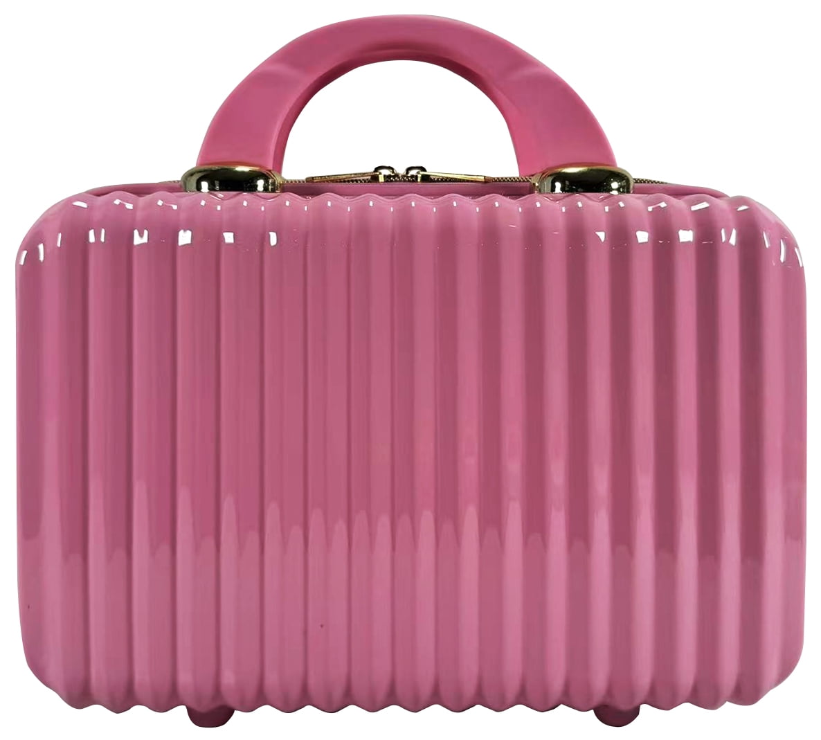 Hard Shell Cosmetic Travel Case, Pink, 1 Count
