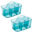 thumbnail image 7 of mDesign Plastic Sewing/Craft Storage Organizer Caddy Tote Bin, 2 Pack, Dark Blue, 7 of 7