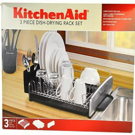 KitchenAid 3Piece Dish Drying Rack Black