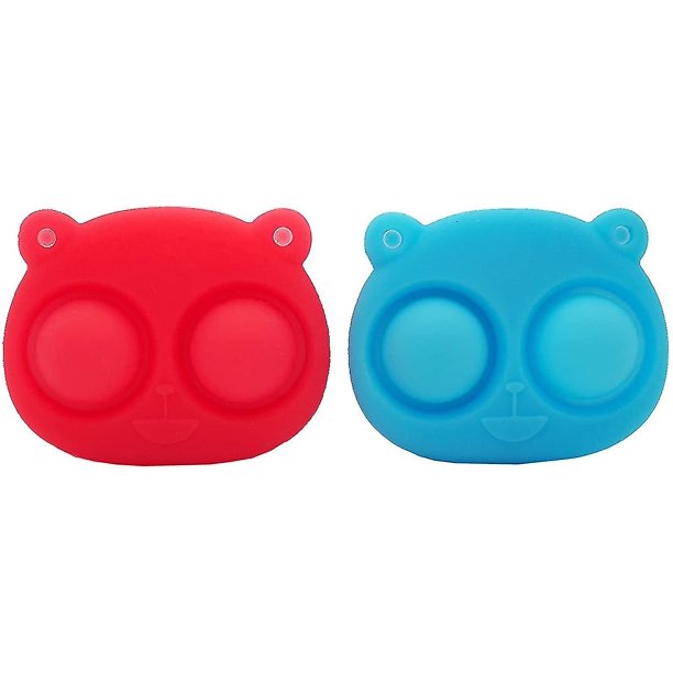 Mini Pop Push It, juguete de fidget, llavero, juguete simple, juguete pop, juguete para hacer estallar, juguete sensorial, llavero, juguete de silicona, squeeze, herramientas sensoriales para ree Afortunado Sencillez