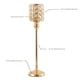 thumbnail image 2 of 1 candelabro de metal dorado con cristal para decoración de iglesias y cenas. Alt. 31 cm, 2 of 9
