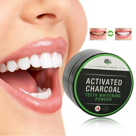 AngelCity 100% Natural Activated Organic Bamboo Charcoal Teeth Whitening Powder Oral Hygiene Cleaning Tooth Effective Stain Remover For Stain (Best Teeth Stain Removal Products)