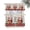 FireBrick Linen, variant on Black Christmas Kitchen Curtains Sets 24 Inch Length Tier Curtain, Ice Cream Snowflakes Pine Needles Check Rod Pocket Window Treatments, Window Valance Curtains for Bathroom/Bedroom/Cafe 3 Panels