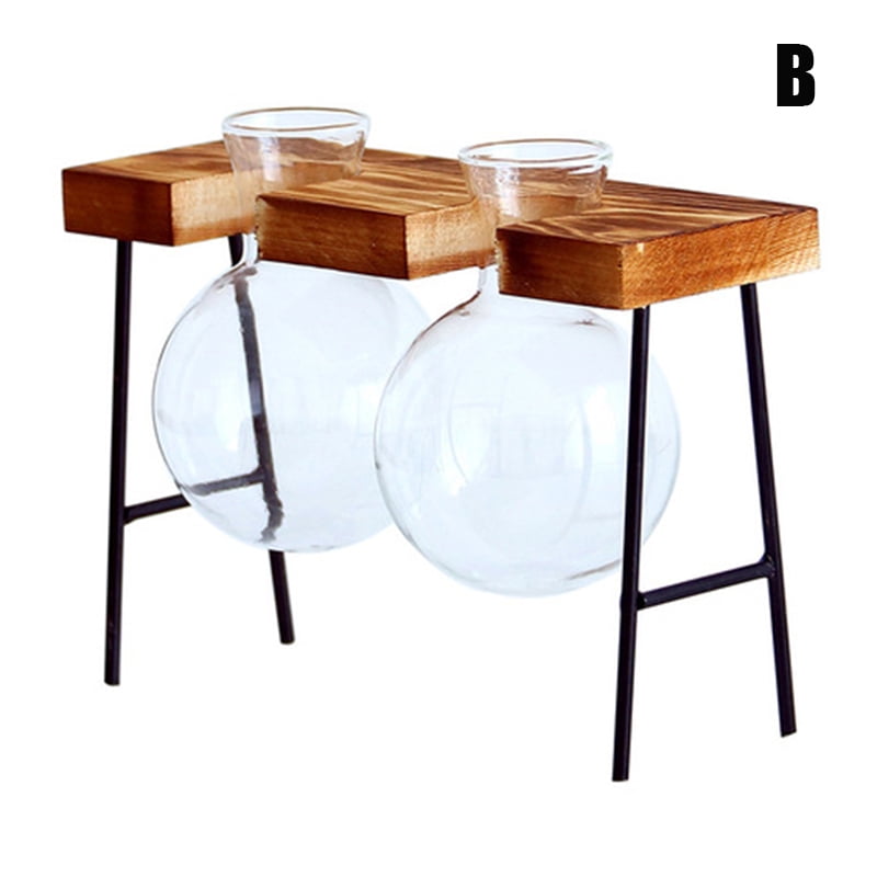 Hydroponic Glass Planters Vases Transparent Mini Home Glass Plant Pots