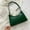Green, variant on Crescent Shoulder Bags for Women Cute Hobo Tote Handbag Under the Arm Purses Mini Clutch Purse with Zipper Closure