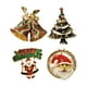 thumbnail image 2 of 4 Piezas Broche Navideño Pin de Navidad Broche con Santa Broche de Aleación y Esmalte Adecuado para Regalo Decoración Navideña Fiesta Uso Diario, 2 of 9