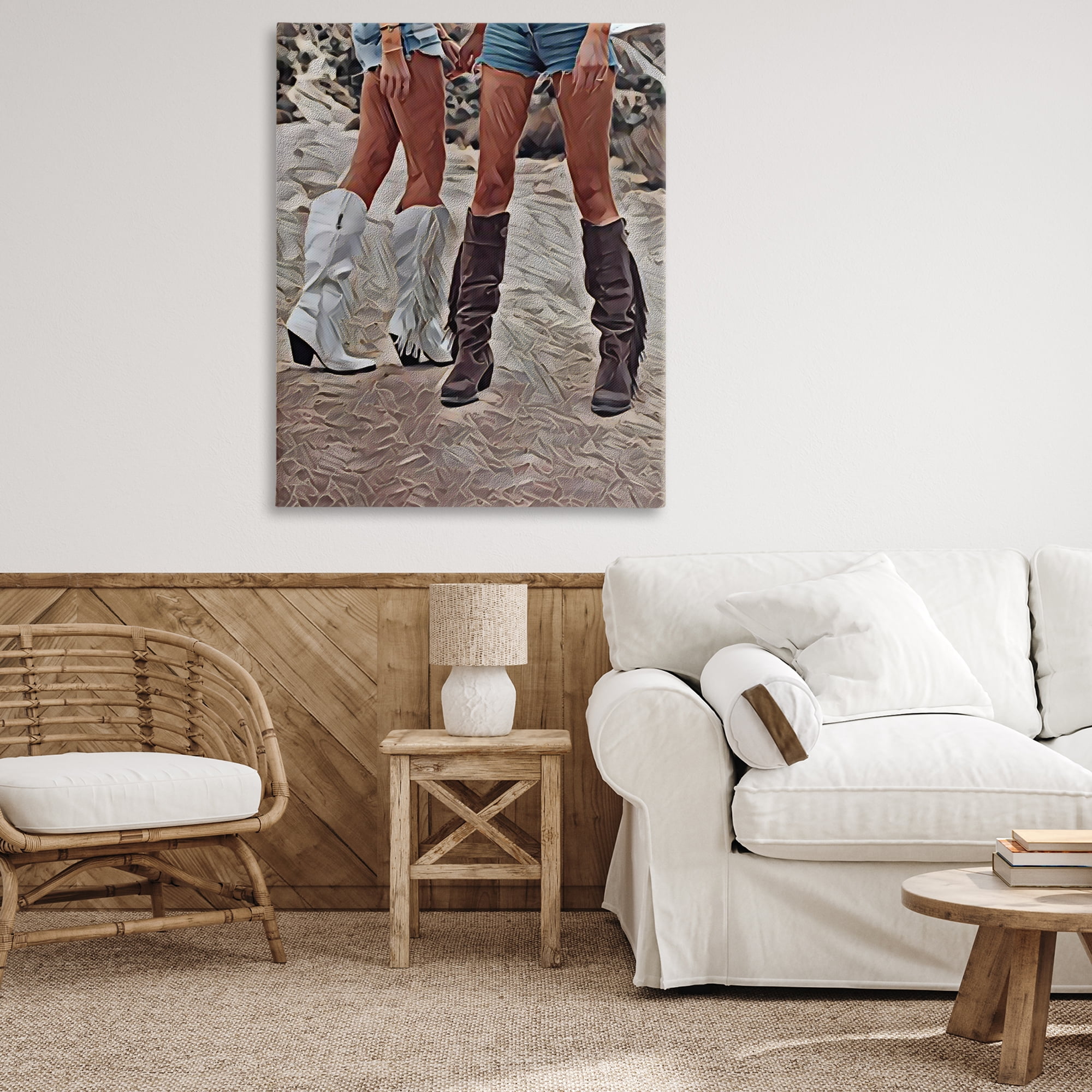 Rodeo Girls Friendship Canvas Wall Art, design by Jesse Keith