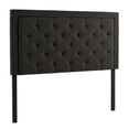 thumbnail image 5 of Rest Haven Medford Rectangle Upholstered Headboard with Diamond Tufting, Queen, Charcoal, 5 of 11