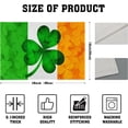 thumbnail image 4 of St.Patrick Day Placemats Set of 4 Irish Tricolor Clovers Linen Table Place Mat Green Shamrock on Irish Flag Non-Slip Heat Resistant Table Mats Kitchen Decoration for Dining Home Party, 4 of 7