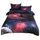 thumbnail image 1 of PiccoCasa Juego de Ropa de Cama de Galaxia de 4 Piezas para Cama de Tamaño Twin, Fucsia, 1 of 8