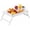 White, variant on Artmeer Bamboo Bed Tray Table with Folding Legs and Handles Breakfast Serving Tray Laptop Desk for Bed Sofa Eating Working Snacks White