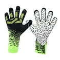 thumbnail image 3 of Guantes deportivos Sharpla para adultos transpirables con agarres fuertes fútbol negro y verde, 3 of 8
