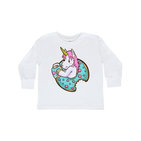 

Inktastic Unicorn Donut Gift Toddler Boy or Toddler Girl Long Sleeve T-Shirt