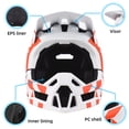 thumbnail image 3 of Casco de seguridad Lixada Ajustable para bicicleta Rojo Verde Negro, 3 of 8