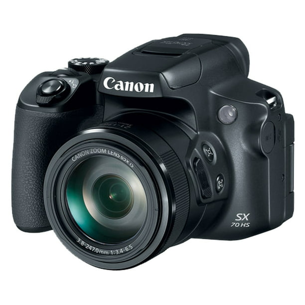 meesterwerk Bemiddelaar faillissement Canon Powershot SX70 20.3MP Digital Camera 65x Optical Zoom Lens 4K Video  3-inch LCD Tilt Screen (Black) - Walmart.com