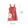 thumbnail image 2 of Short Coral Fleece Tube Top Albornoz Sling Variedad Usable Baño Falda Star Pocket Toalla de baño Wmkox8yii qwyer285, 2 of 4